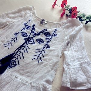 SOLD! - Flowy Peasant Top